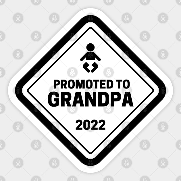 Promoted to Grandpa Baby Announcement Sticker by hudoshians and rixxi